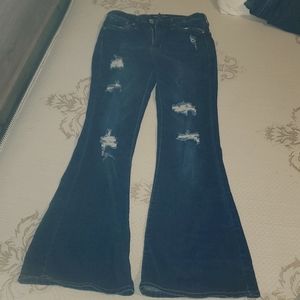Almost Famous Denim flare blue Jeans size 5